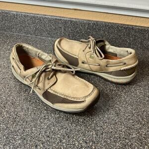 Sperry Boat Shoes Mens Sz 12 M 2-Eye Tan Leather Comfort Walking Driving Slip On